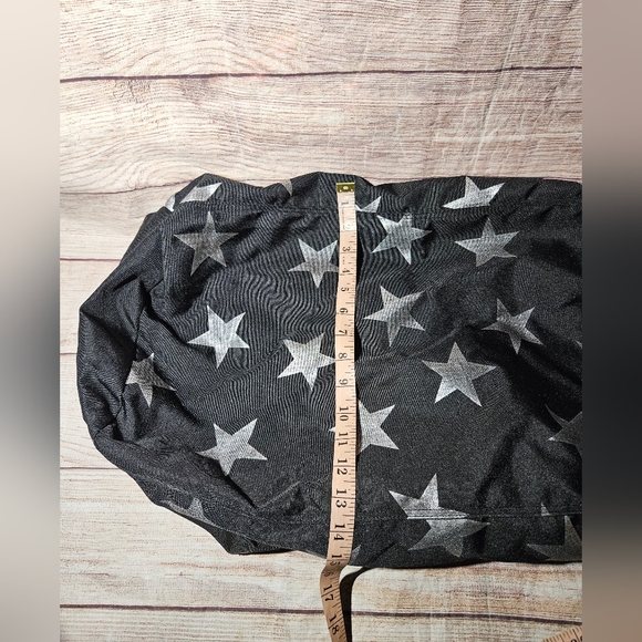 Victoria's secret PINK black silver stars large duffle bag travel bag - Picture 10 of 10